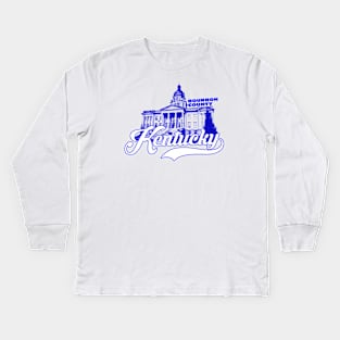 Bourbon County Kentucky Kids Long Sleeve T-Shirt